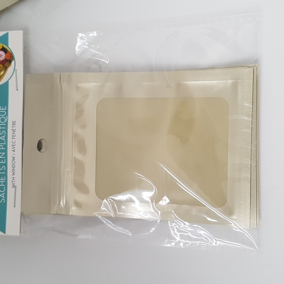 10 pcs Gold Bags Laminated Poly Pouches 3.1"x4.9"in - Picture 5 of 6